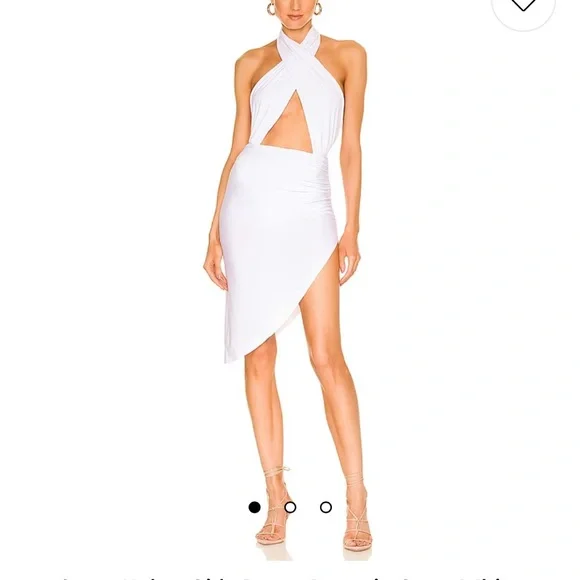 Norma Kamali | Dresses | Norma Kamali Cross Halter Side Drape Dress |  Poshmark